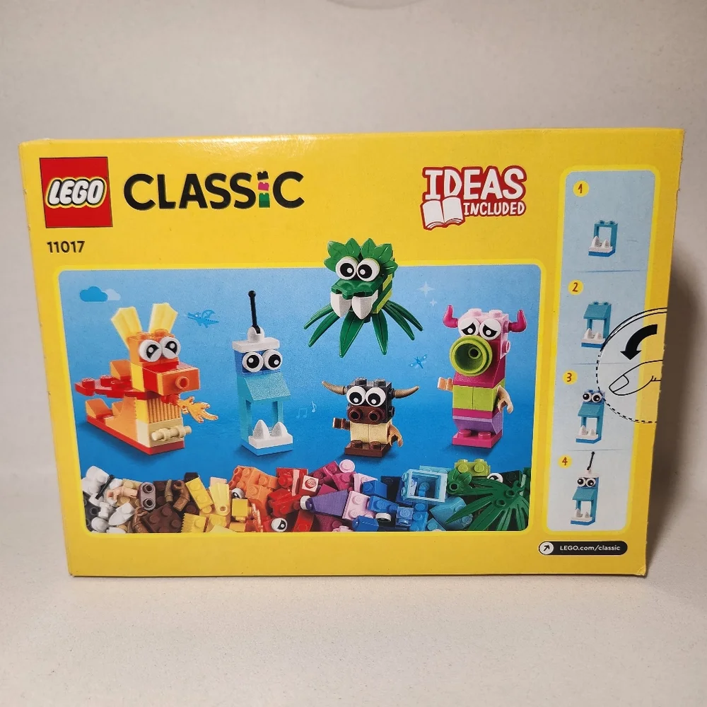 NEW Lego Classic 11017 CREATIVE MONSTERS Halloween Piece Building Toy Set - SEAL